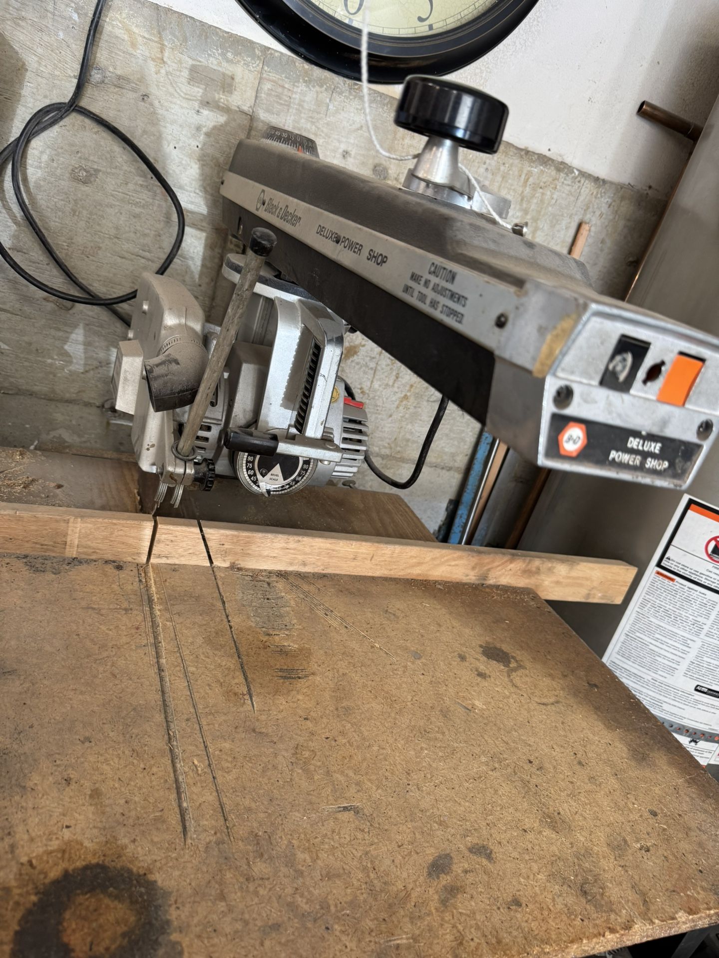Black & Decker Deluxe Power Shop / Dewalt 10 Inch Radial Arm Saw