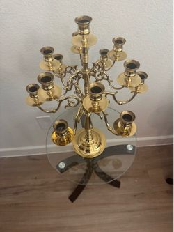 Baldwin 13 Arm Solid Brass Candleabra