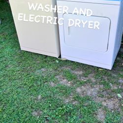 WASHER AND ELECTRIC DRYER 