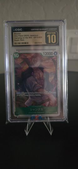 CGC 10 Pristine Shanks One Piece OP13-028 Super Rare JP