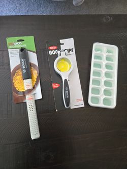 Lemon squeezer zester grater ice cube tray
