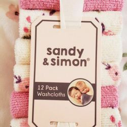 NEW 12pc Washcloths 