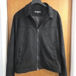 Man's Karl Lagerfeld Paris XL Jacket Vegan

Suede Leather Black New