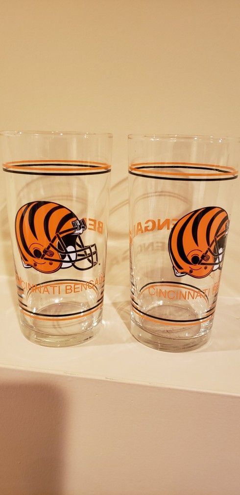 Vintage Cincinnati Bengals Bar Glass