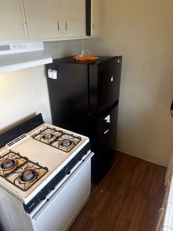 Fridge and stove