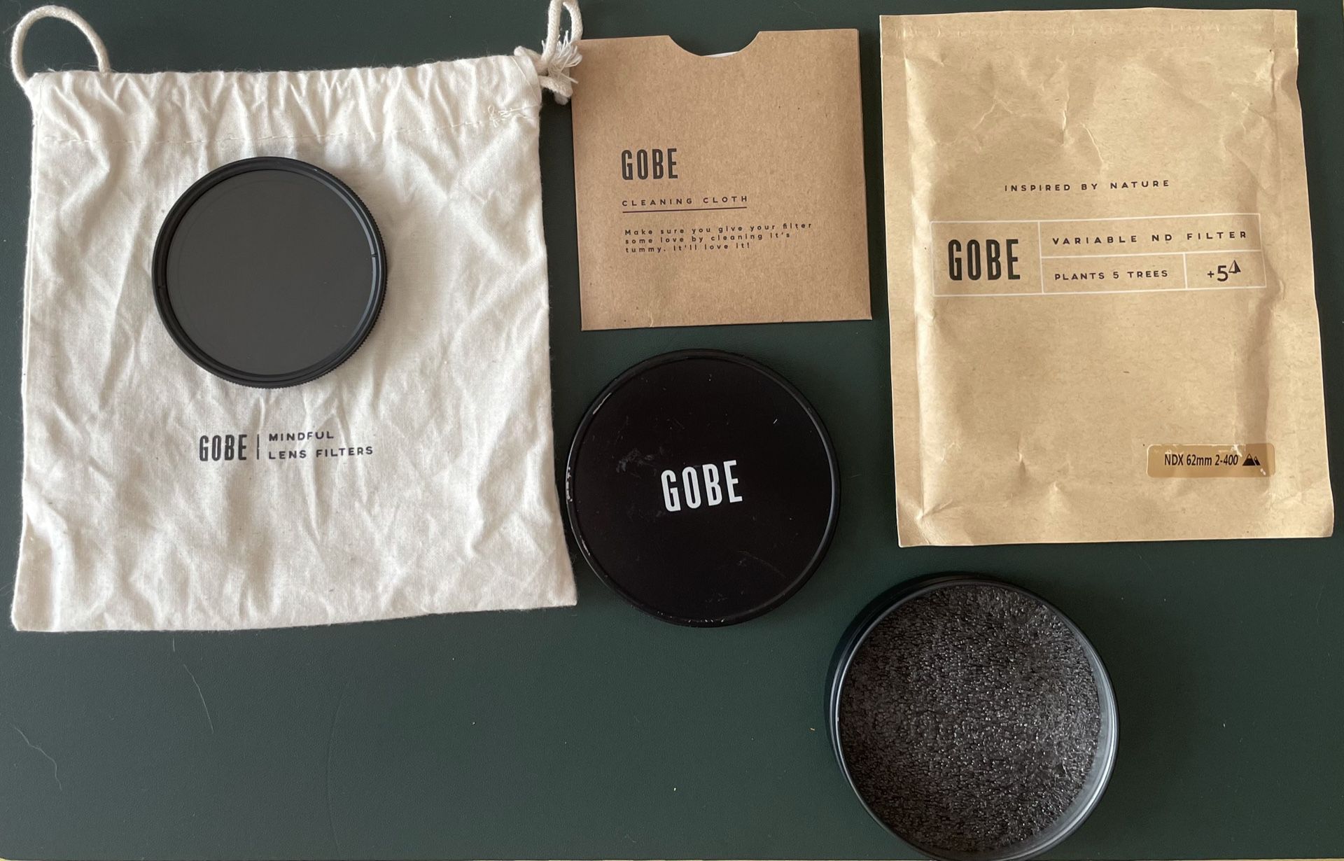 Gobe 62mm ND2-400 Variable ND Lens Filter