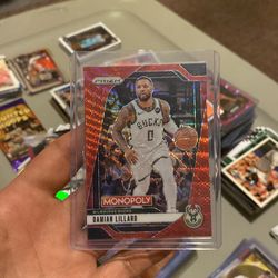 2024-25 Panini Prizm Monopoly 8 Damian Lillard Red Prizms