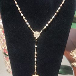 Rosarios 📿📿📿🙏🙏🙏❤❤❤ Oro Laminado Brasileño