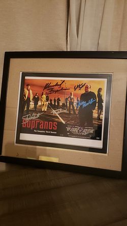 SOPRANOS SIGNED PHOTO... THIRD SEASON