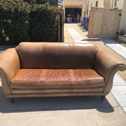 Anthropologie Leather Couch