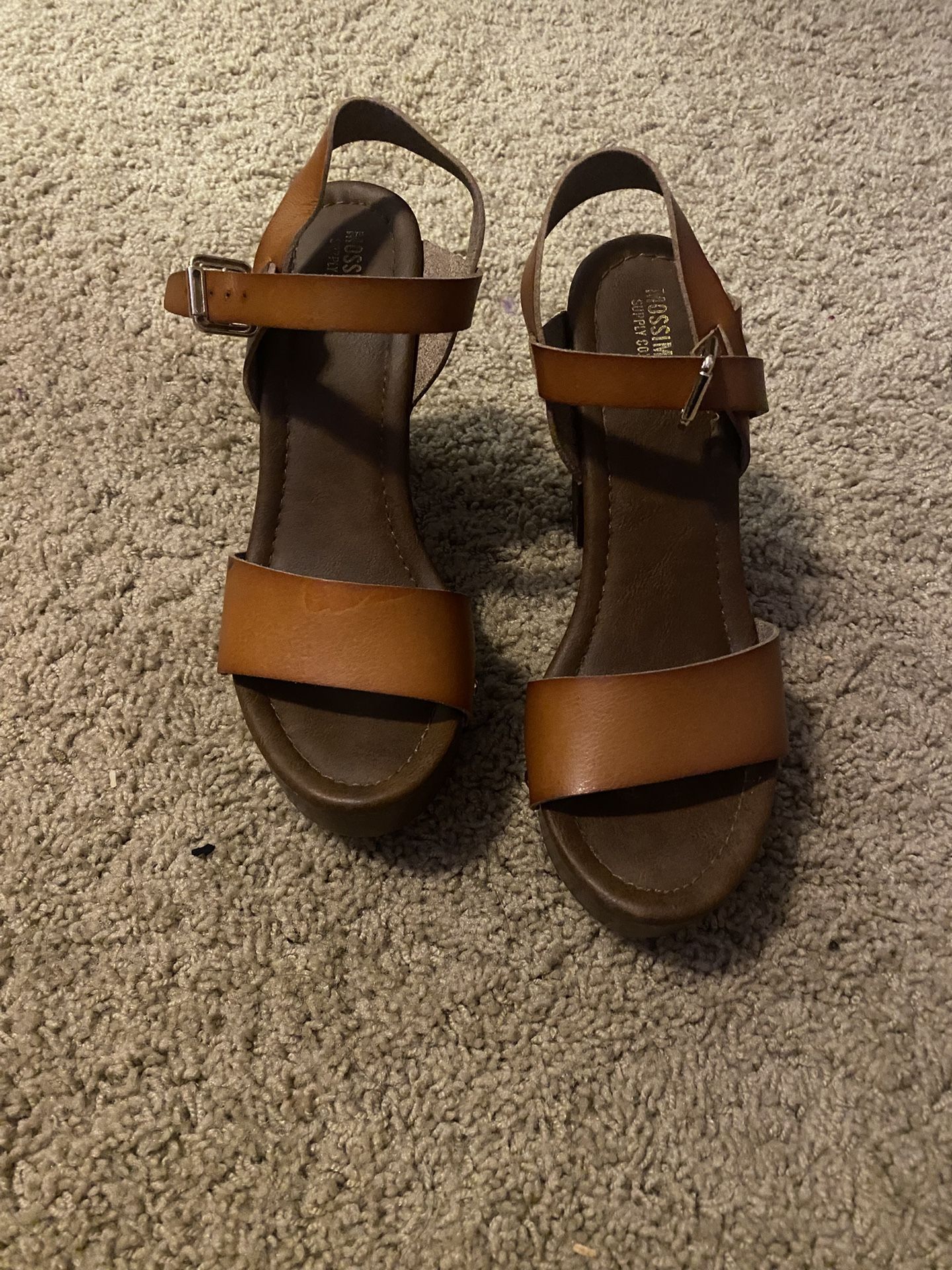 Vintage Y2K High Sandal Heels, Size 7.5