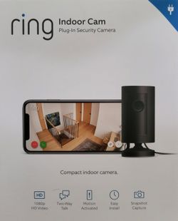 Brand New Ring Indoor Plug-in Security Camera - 