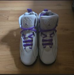 Jordan True Flight Gs Base Grey Purple Venom