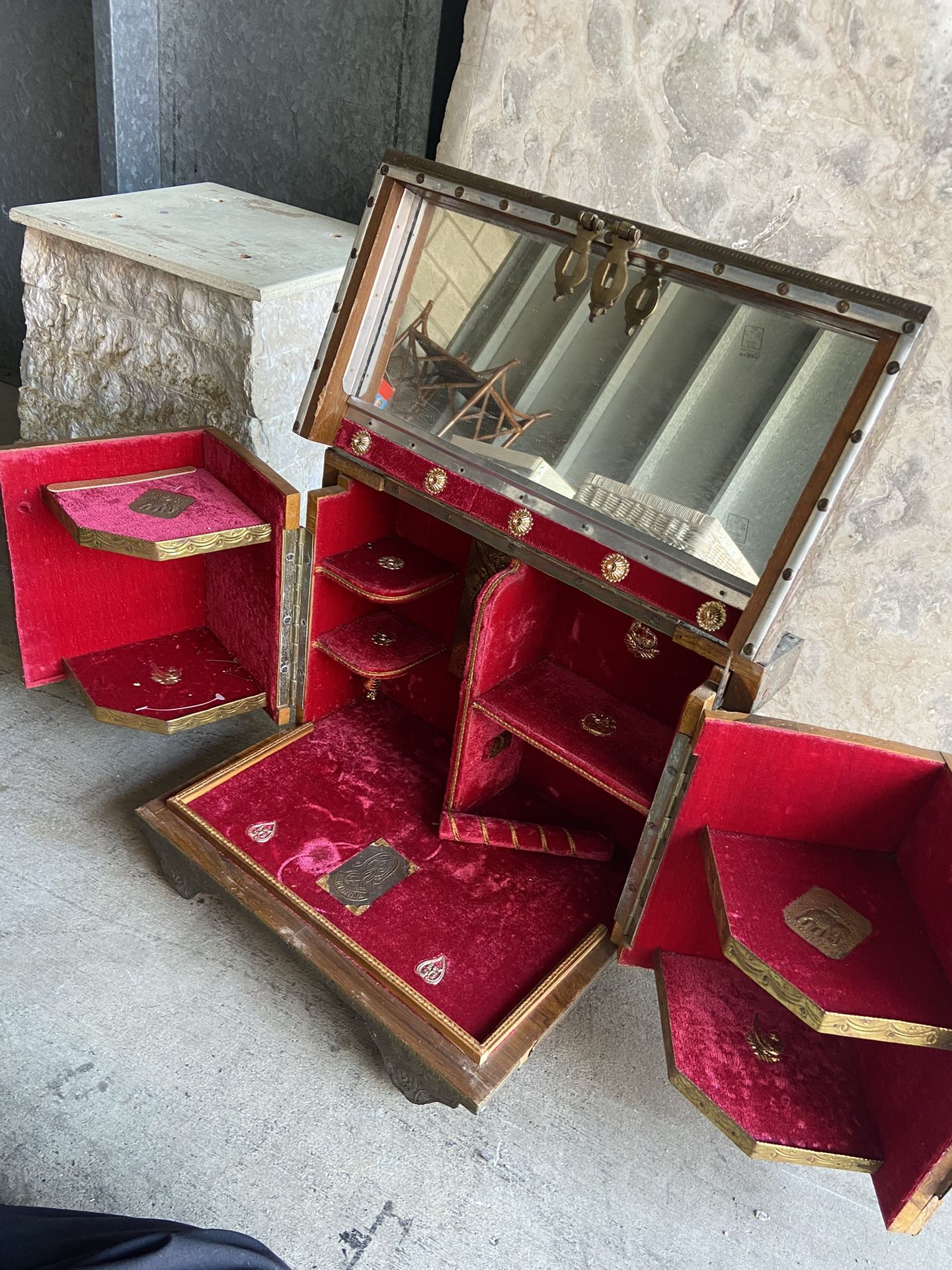 Vintage Authentic Jewelry Box From India