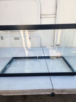 15 gallon Glass Fish Tank Aquarium with Black Frame