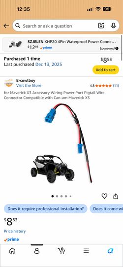 Canam Maverick X3 Accessory Pigtail