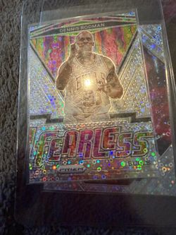 2020 panini prism Dennis Rodman Chicago Bulls vintage look card mint crisp