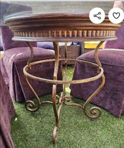 48" Round Glass Table