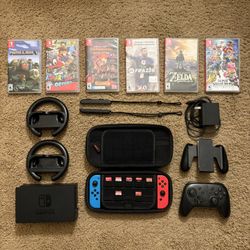 Nintendo Switch Bundle + 7 Games