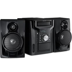 Sharp CD-BH950 Sharp 240W 5-Disc Mini Shelf Speaker System with Cassette and Bluetooth