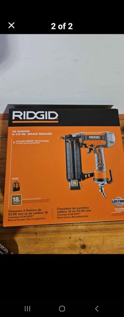 Ridgid pneumatic 18gauge brad nailer