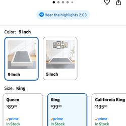 King 9inch Box Spring 