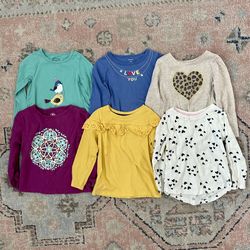 2T Girls Long Sleeve Shirts 