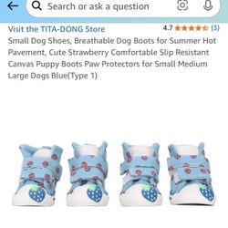 Dog Shoes For Mini Dogs 