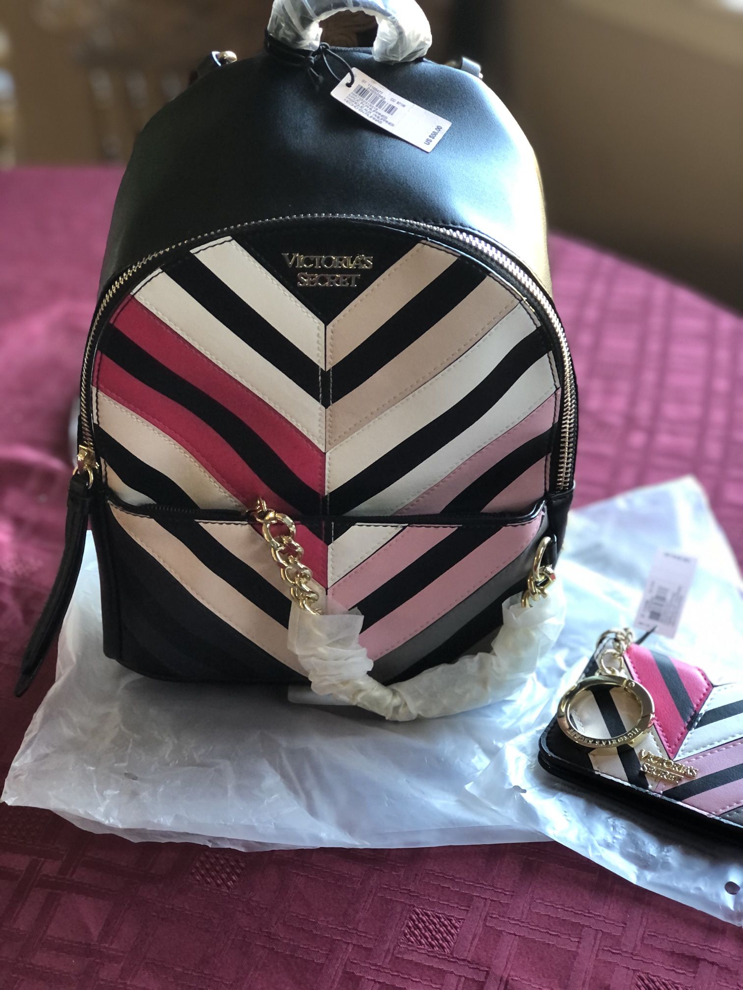 Victoria Secret Mini Backpack N Keychain Wallet