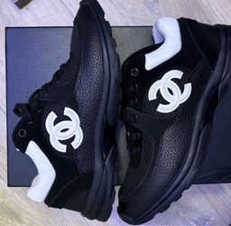 Chanel Mesh & Calfskin Sneakers – Size 11