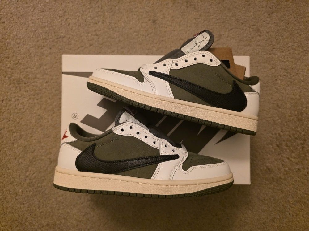 Jordan 1 Low Medium Olive Size 4.5