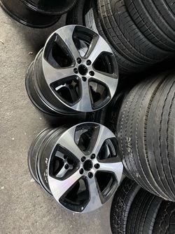 18 inch wheels Volkswagen OEM 5x112 +49 set of matching 4 rims fully refinish like new. 995$ for 4 plus tax . Original factory rims. Fits VW and Audi