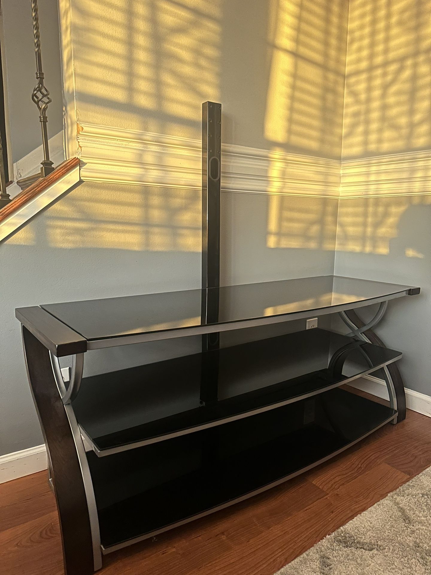 Glass TV stand 