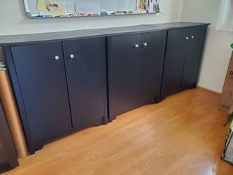 Black Cabinets (3 pieces)