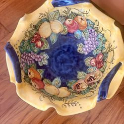 Gorgeous Italian Vietri Centerpiece Bowl 