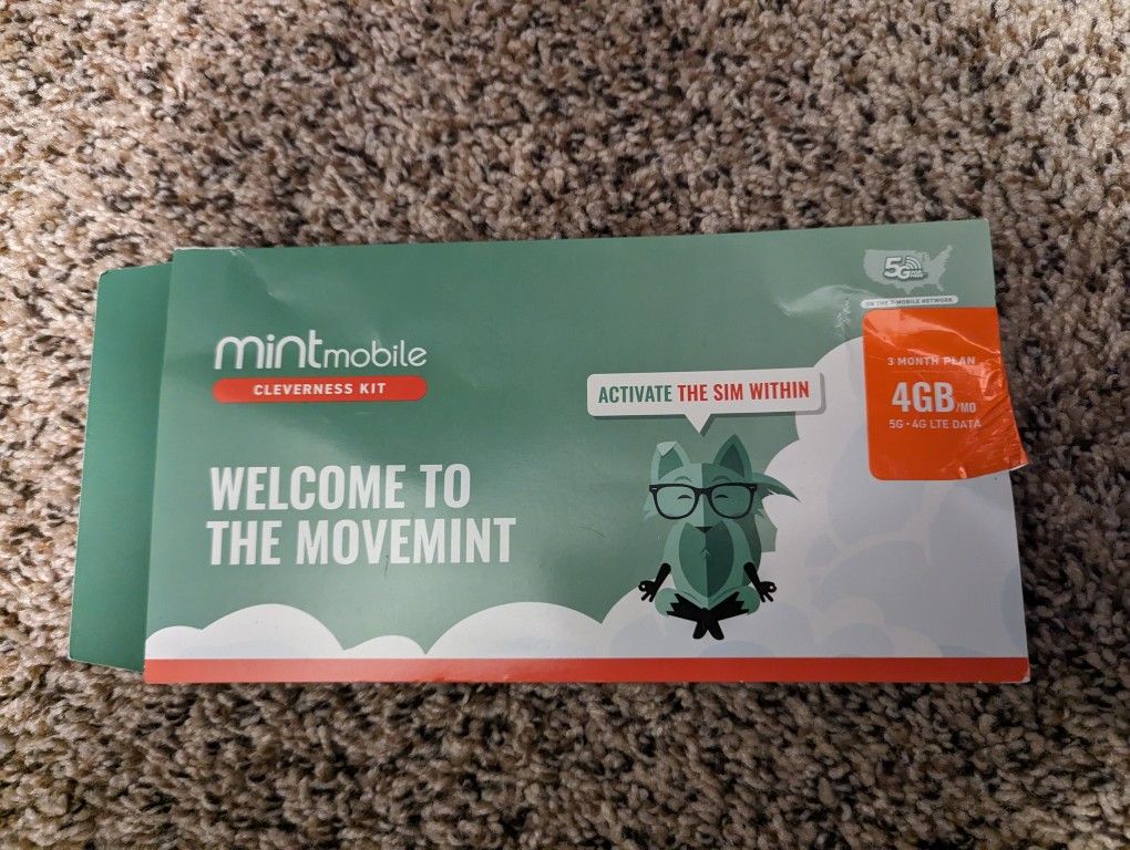 New mint mobile 4gb 3 month free SIM card