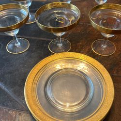 Beautiful Antique Gold Matching 12 Piece Set