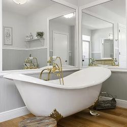 Vintage Porcelain Iron Claw Foot Tub