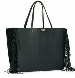 Victoria's Secret Black Fringe Tote Bag - New, Never Used