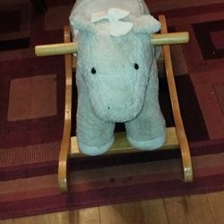 Vintage Pottery Barn Kids Nursery Rocker Horse