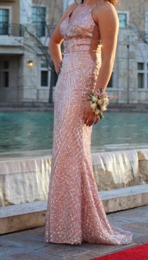 Prom Dress Rose Gold
