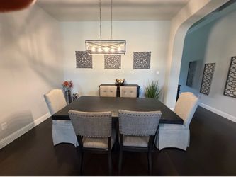Dining table and sideboard