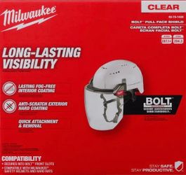 Milwaukee Bolt Full Face Clear Shield