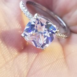 Gorgeous Cushion cut Women's Wedding Engagement Bridal ring Size 9