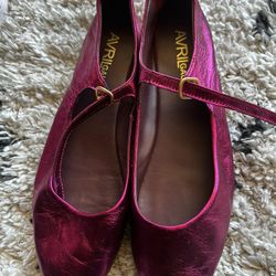 🚨DESIGNER🚨 AVRIL GAU - WOMAN BALLET FLATS BLUSH - US Size 7 - SOFT LEATHER IN MAGENTA/PINK