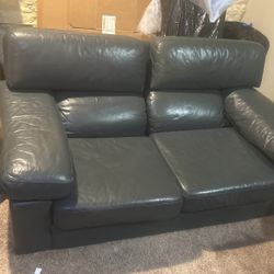 1Pieces Couch’s Leather Gray 
