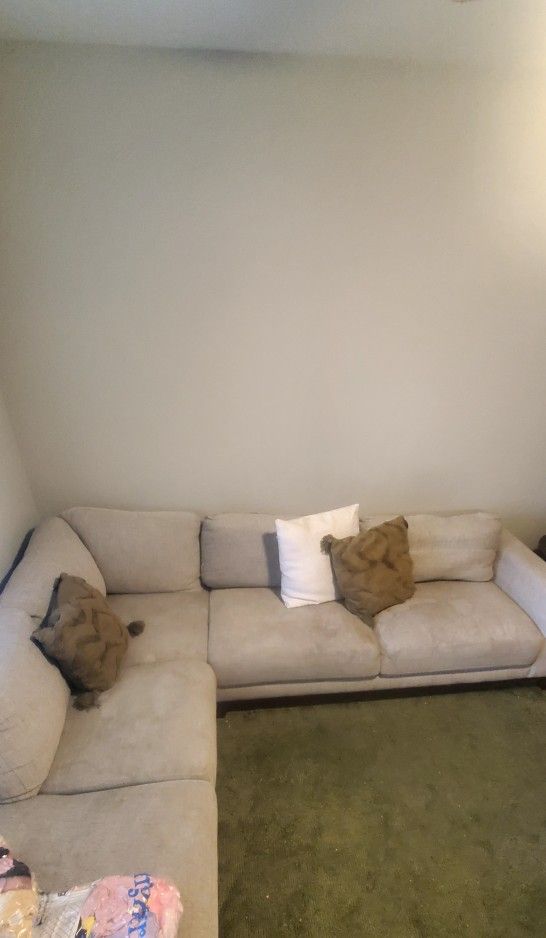 Living Spaces Couch- 2pc Sectional
