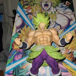 Dbz Broly Statue And Post