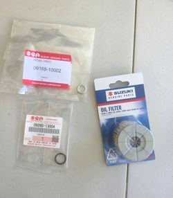 DRZ400 Oil Filter, O-Ring, Crush Washer