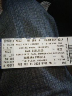 Tickets for Valentine's day